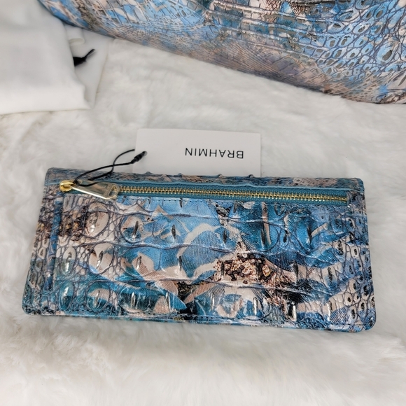 NWT ✨ BRAHMIN 2 SET Designer Purse Bag Wallet NWT Melbourne Italian Leather - Picture 8 of 15